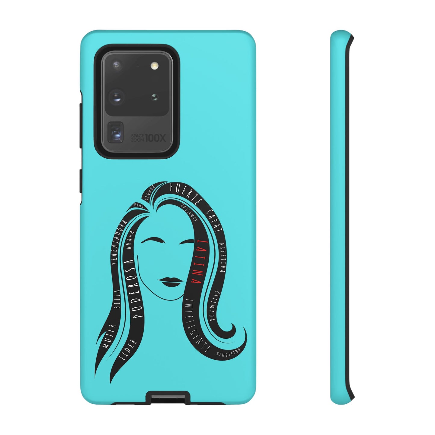 Blue Fuerza Latina Tough Phone Case | Latina Empowerment Protective Cover