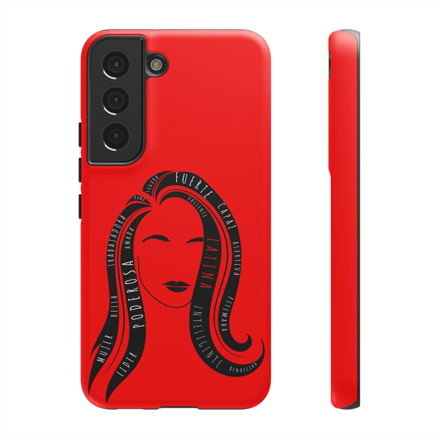 Red Fuerza Latina Tough Phone Case | Latina Empowerment Protective Cover