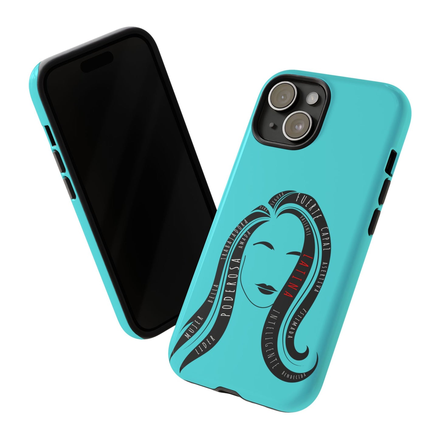 Blue Fuerza Latina Tough Phone Case | Latina Empowerment Protective Cover