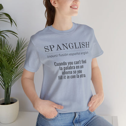 Spanglish Definition Shirt | Bilingual Pride Graphic Tee