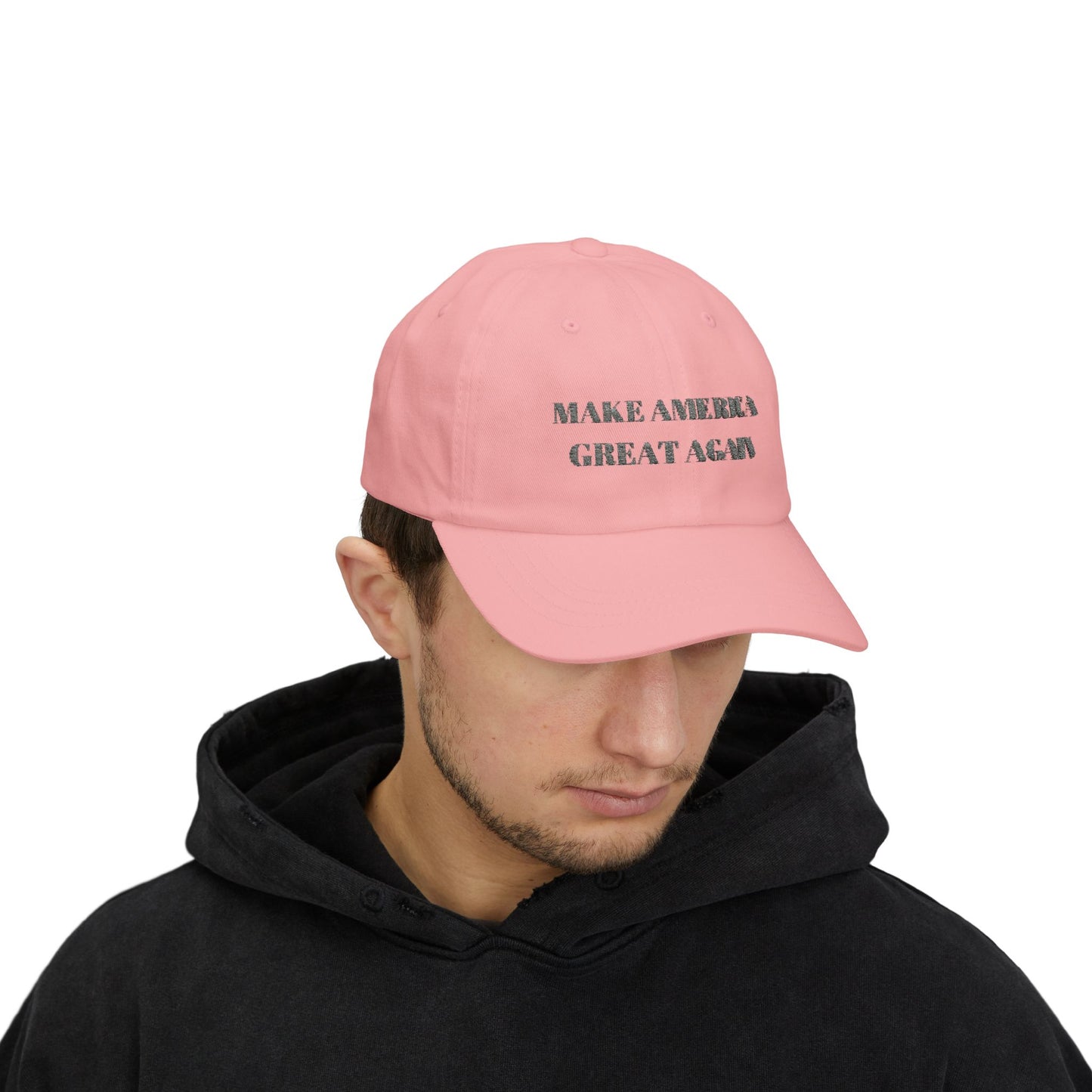 Embroidered Dark MAGA Hat