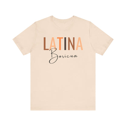 Latina Boricua, Shirt with Black Font