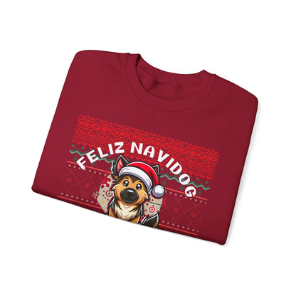 Copy of Feliz Navidog Ugly Christmas Sweater- German Shepherd