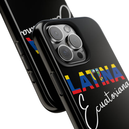 Latina Ecuatoriana Tough iPhone Case | Ecuador Latina Pride Protective Cover