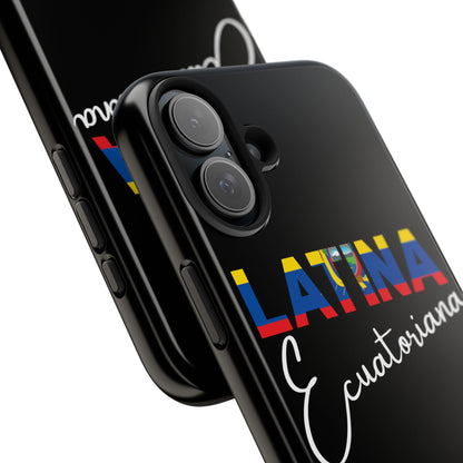 Latina Ecuatoriana Tough iPhone Case | Ecuador Latina Pride Protective Cover