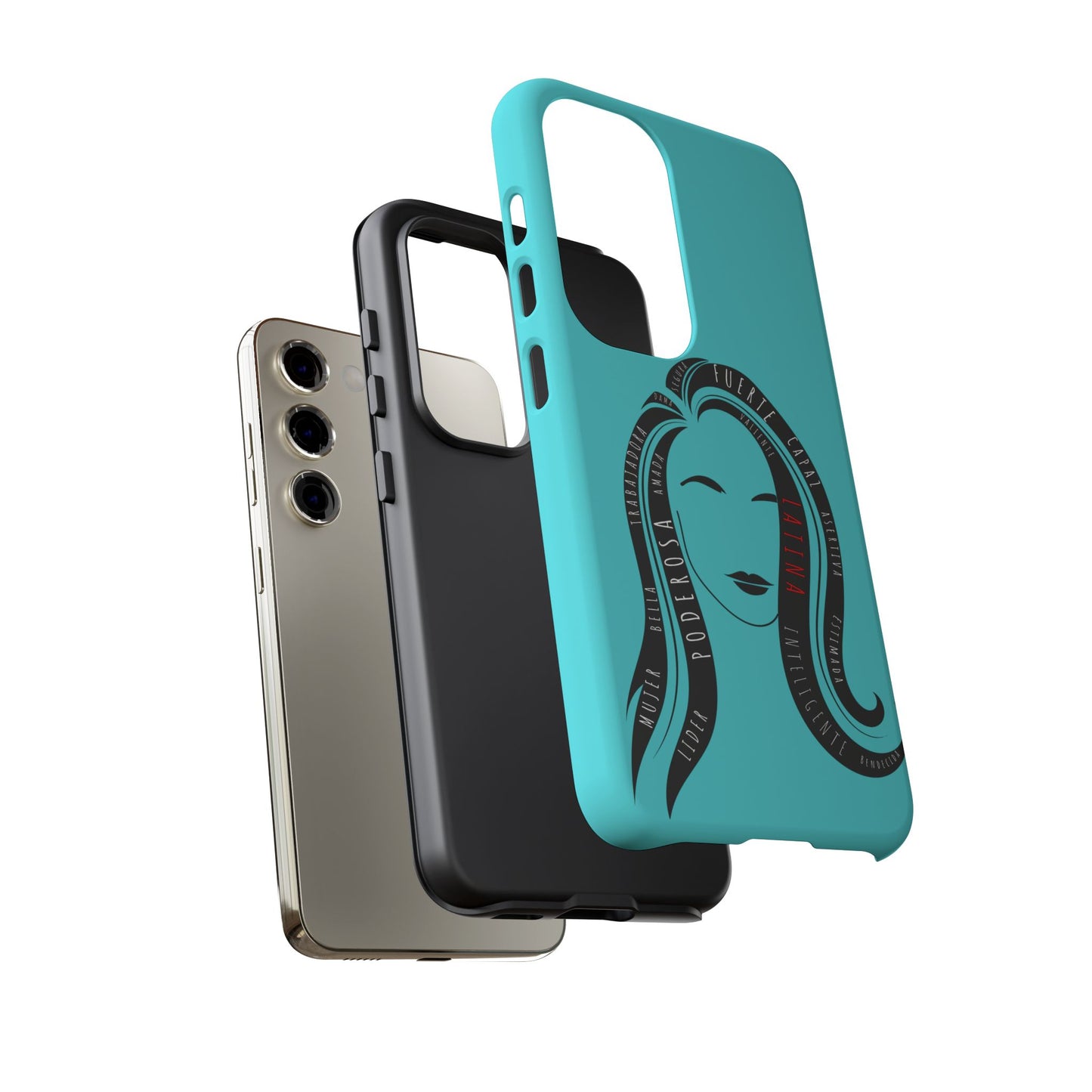 Blue Fuerza Latina Tough Phone Case | Latina Empowerment Protective Cover