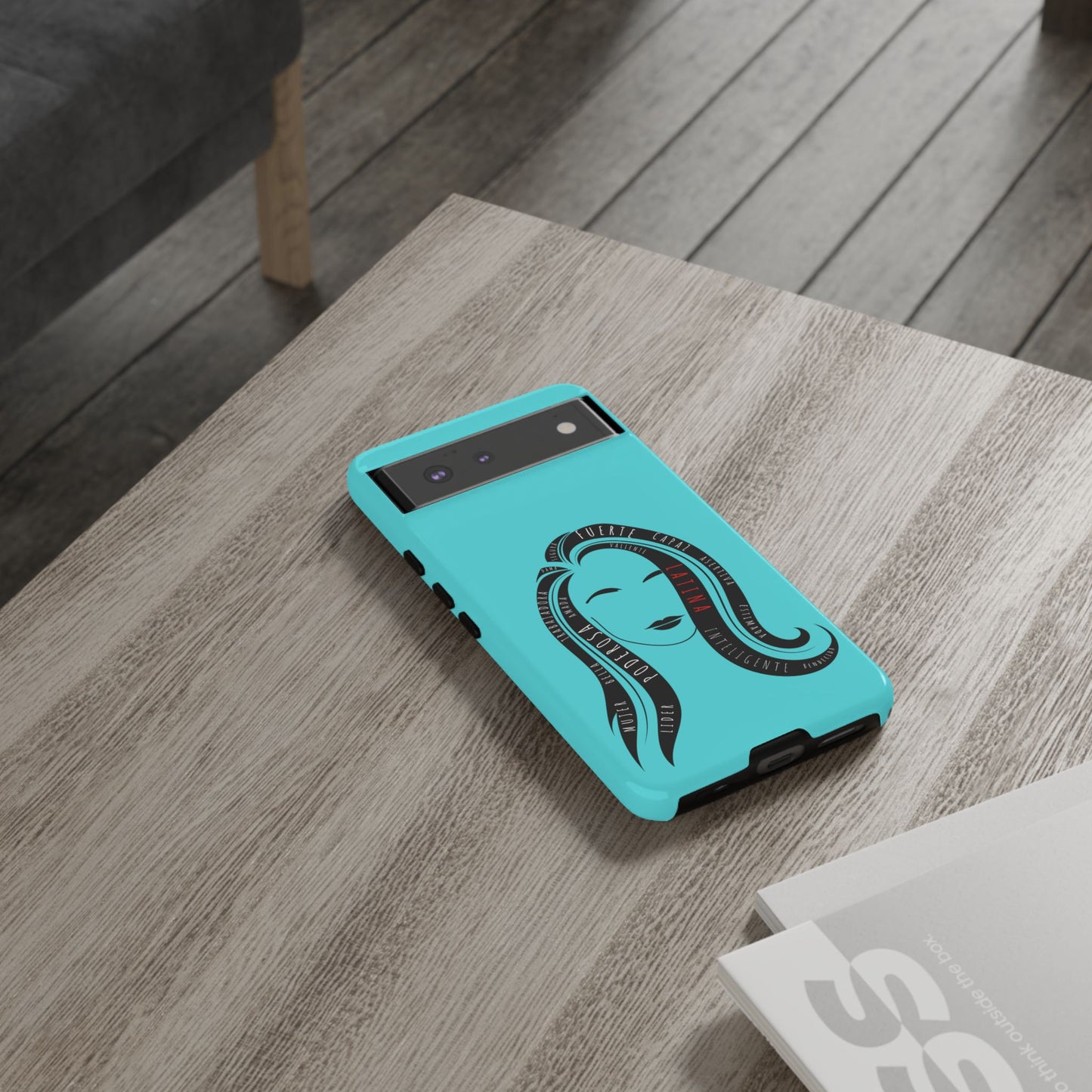 Blue Fuerza Latina Tough Phone Case | Latina Empowerment Protective Cover
