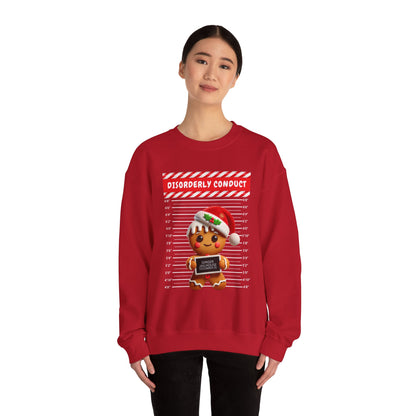 Gingerbread Mugshot Ugly Christmas Sweater