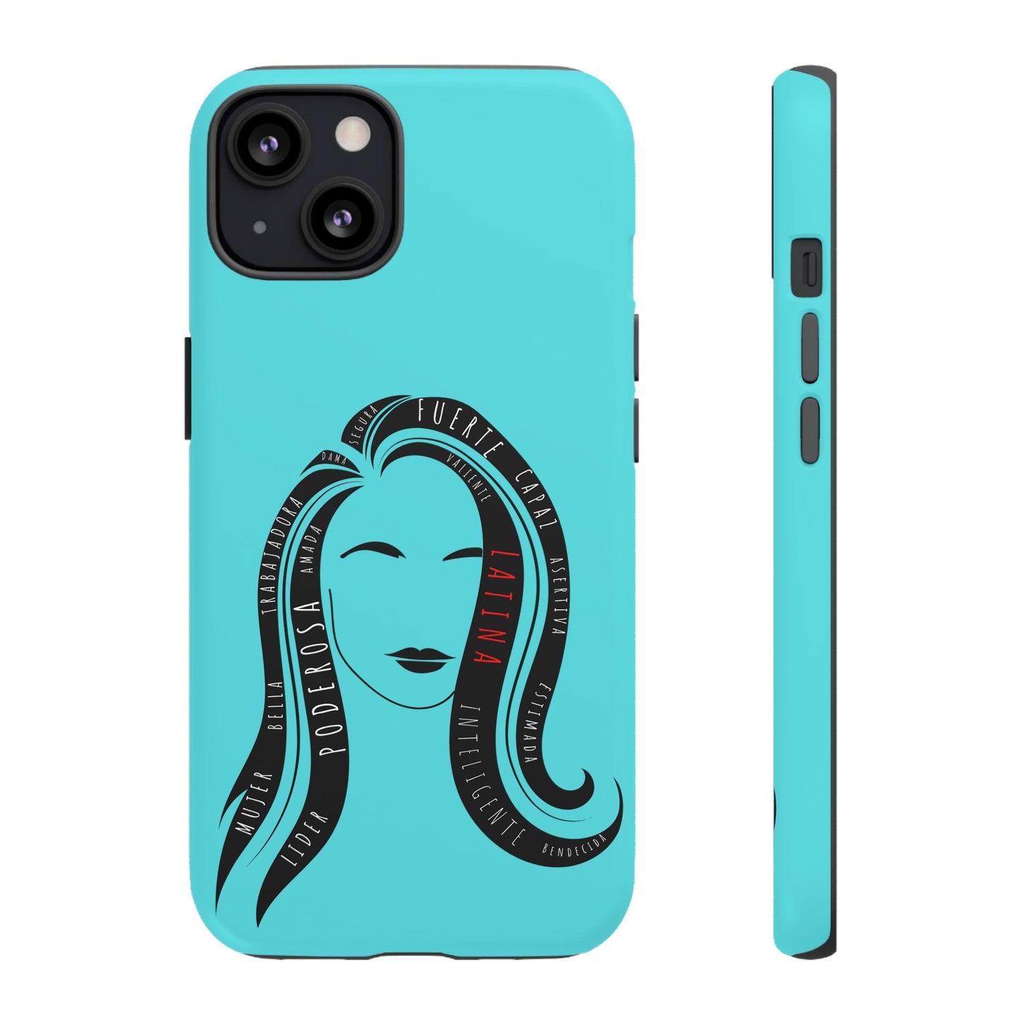 Blue Fuerza Latina Tough Phone Case | Latina Empowerment Protective Cover