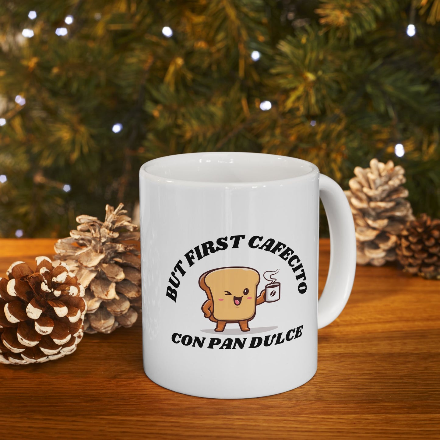 But First Cafecito Ceramic Mug 11oz | Latina Coffee Lover Cup