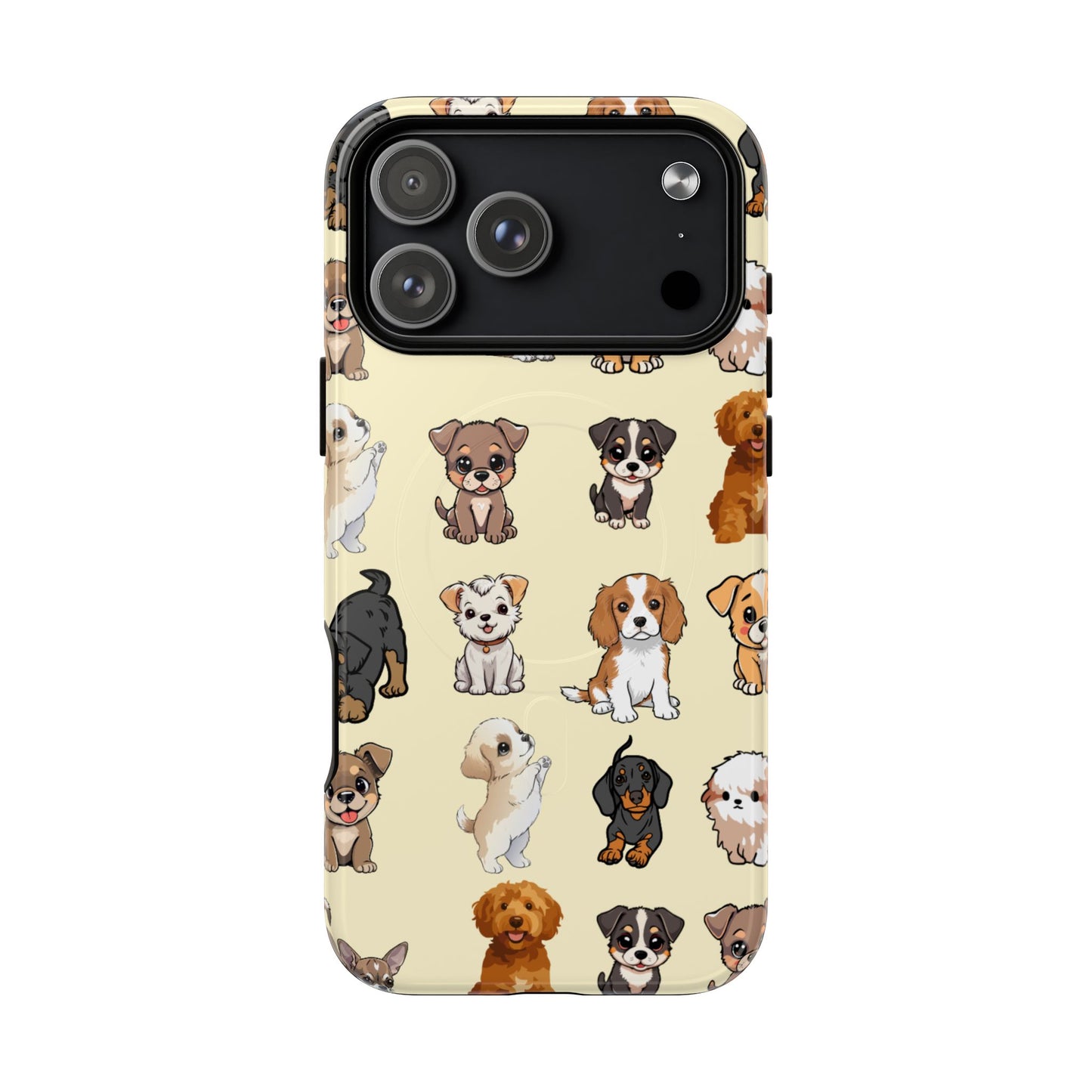 Puppy Love MagSafe Phone Case — Puppy Pattern Tough Protective Cover