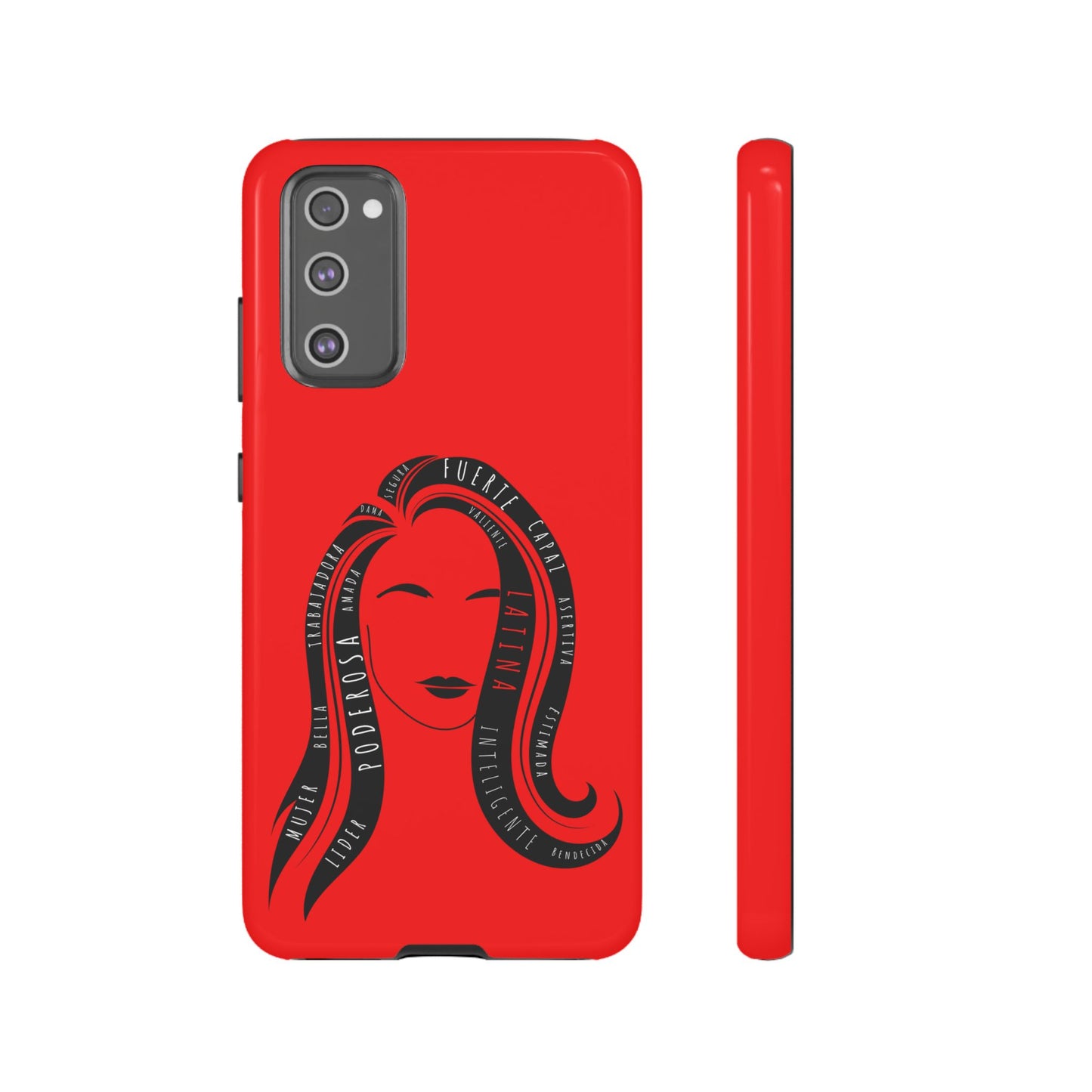 Red Fuerza Latina Tough Phone Case | Latina Empowerment Protective Cover