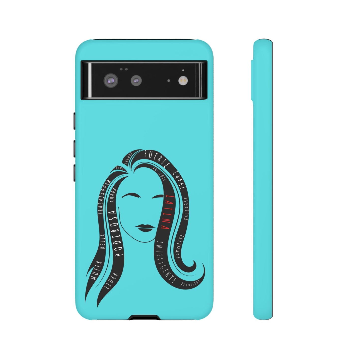 Blue Fuerza Latina Tough Phone Case | Latina Empowerment Protective Cover
