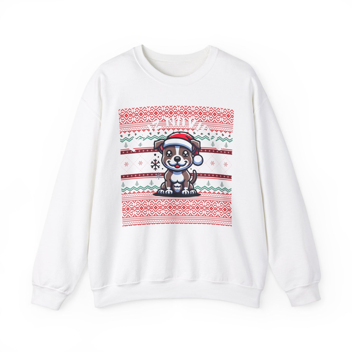 Feliz Navidog Ugly Christmas Sweater- Pitbull