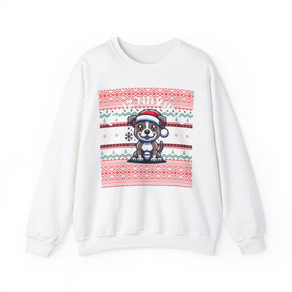 Feliz Navidog Ugly Christmas Sweater- Pitbull