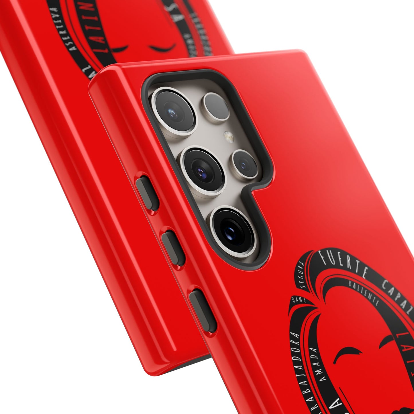 Red Fuerza Latina Tough Phone Case | Latina Empowerment Protective Cover