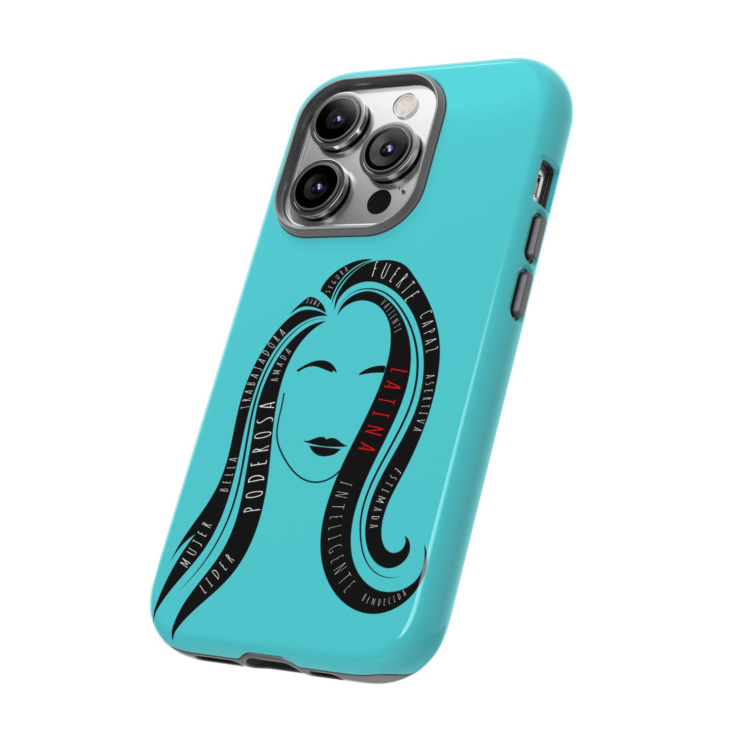 Blue Fuerza Latina Tough Phone Case | Latina Empowerment Protective Cover