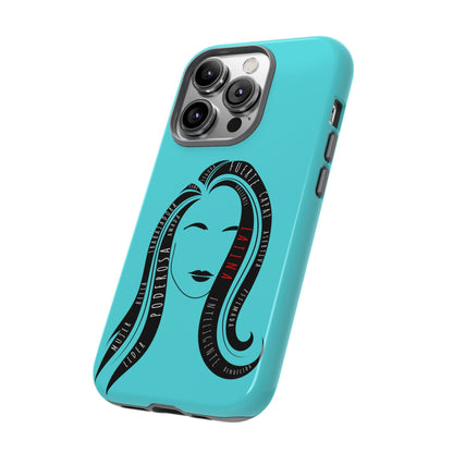 Blue Fuerza Latina Tough Phone Case | Latina Empowerment Protective Cover