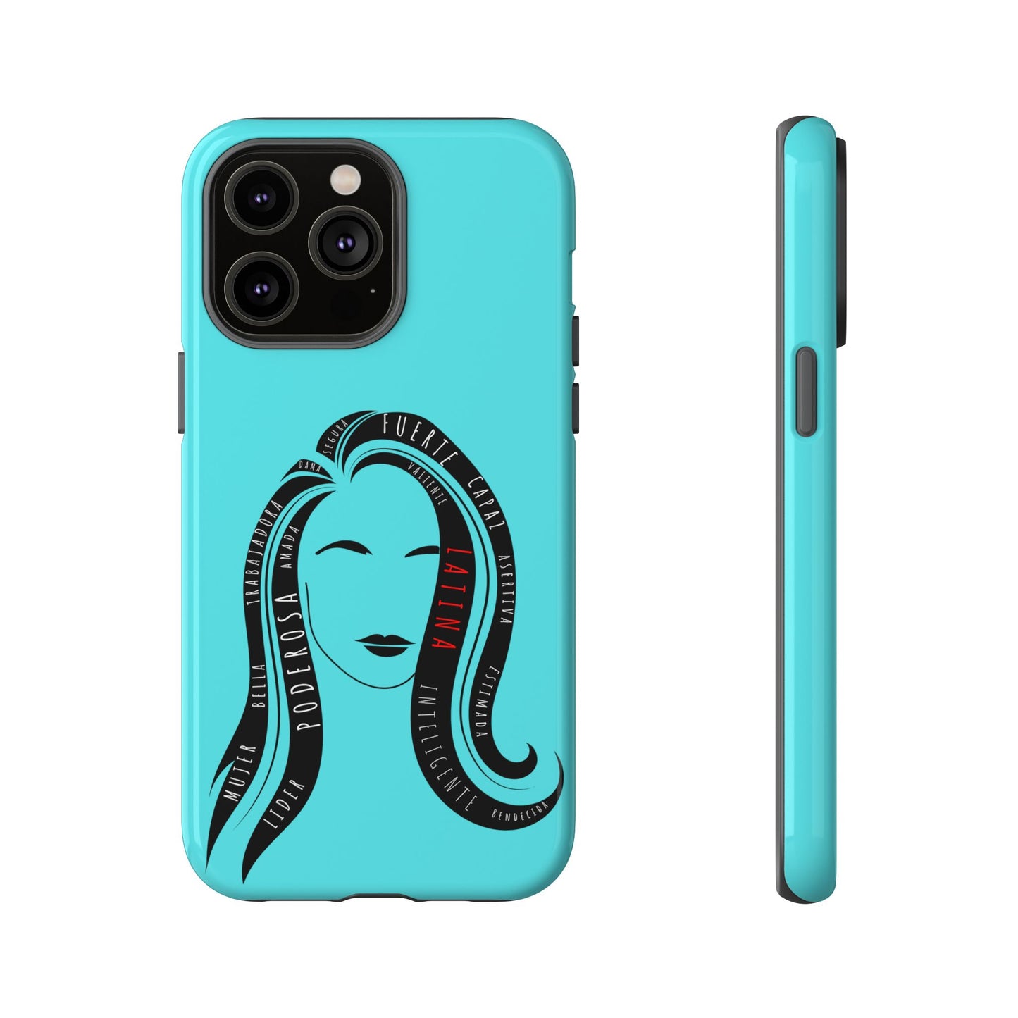 Blue Fuerza Latina Tough Phone Case | Latina Empowerment Protective Cover