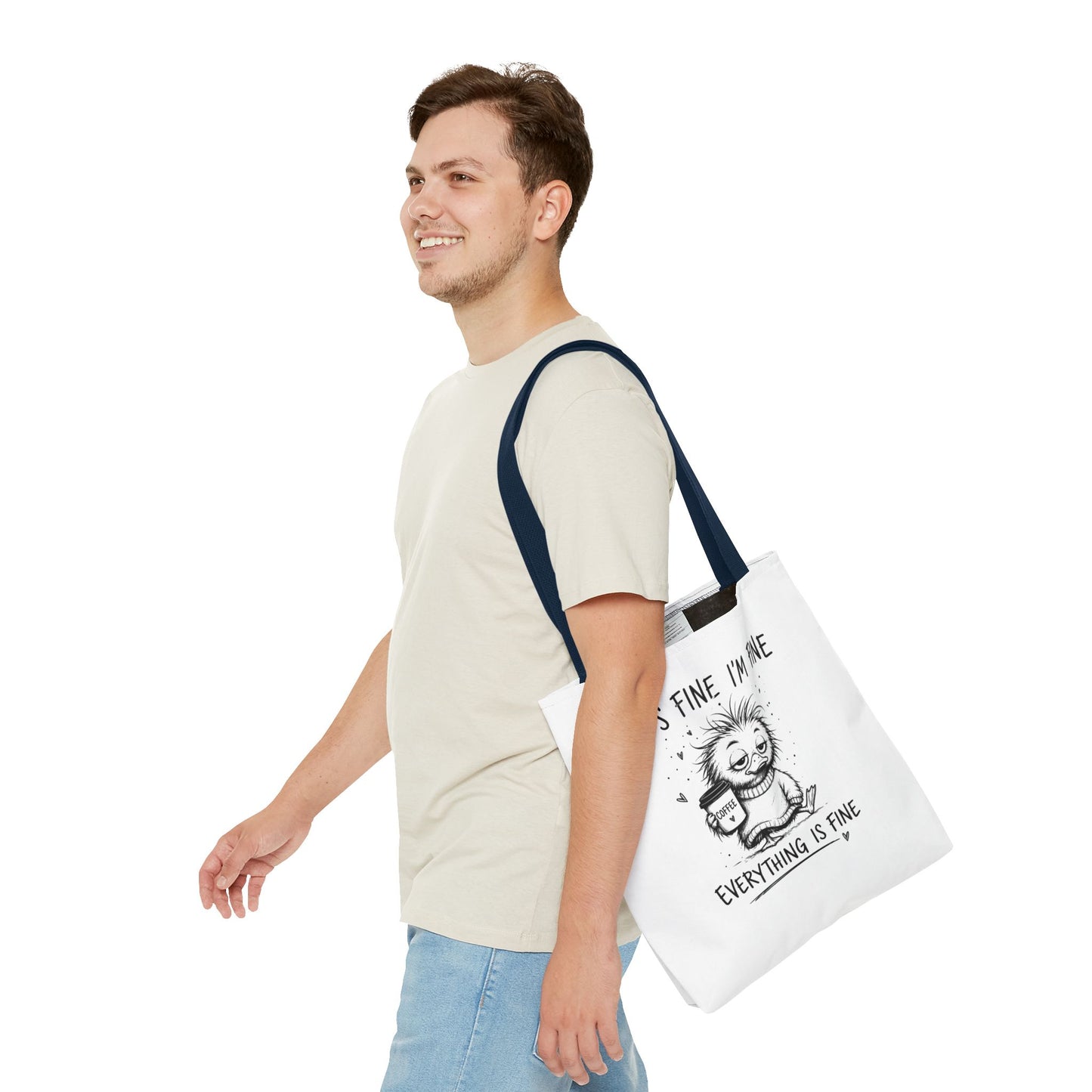 Everything is Fine Tote Bag | Canvas Carryall
