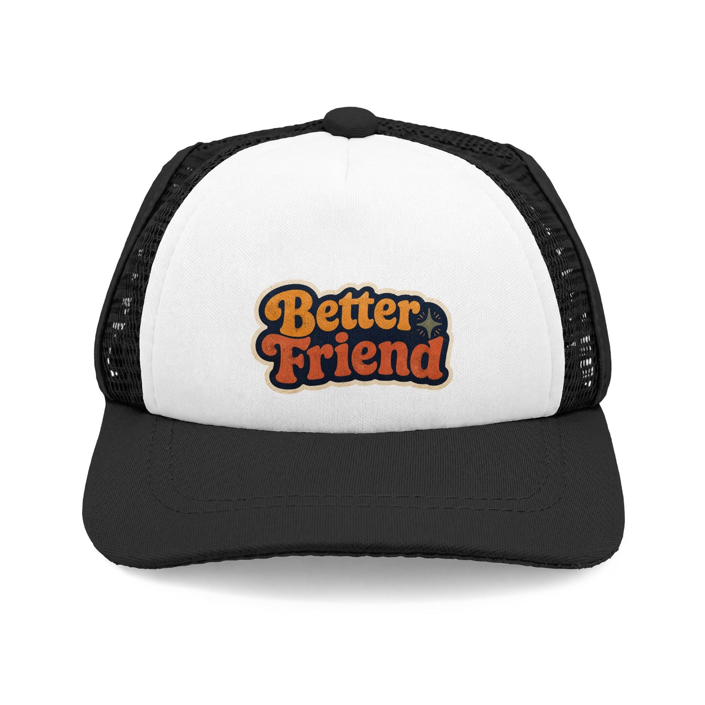 Better Friend Trucker Hat — Retro Dog Lover Foam Front Cap