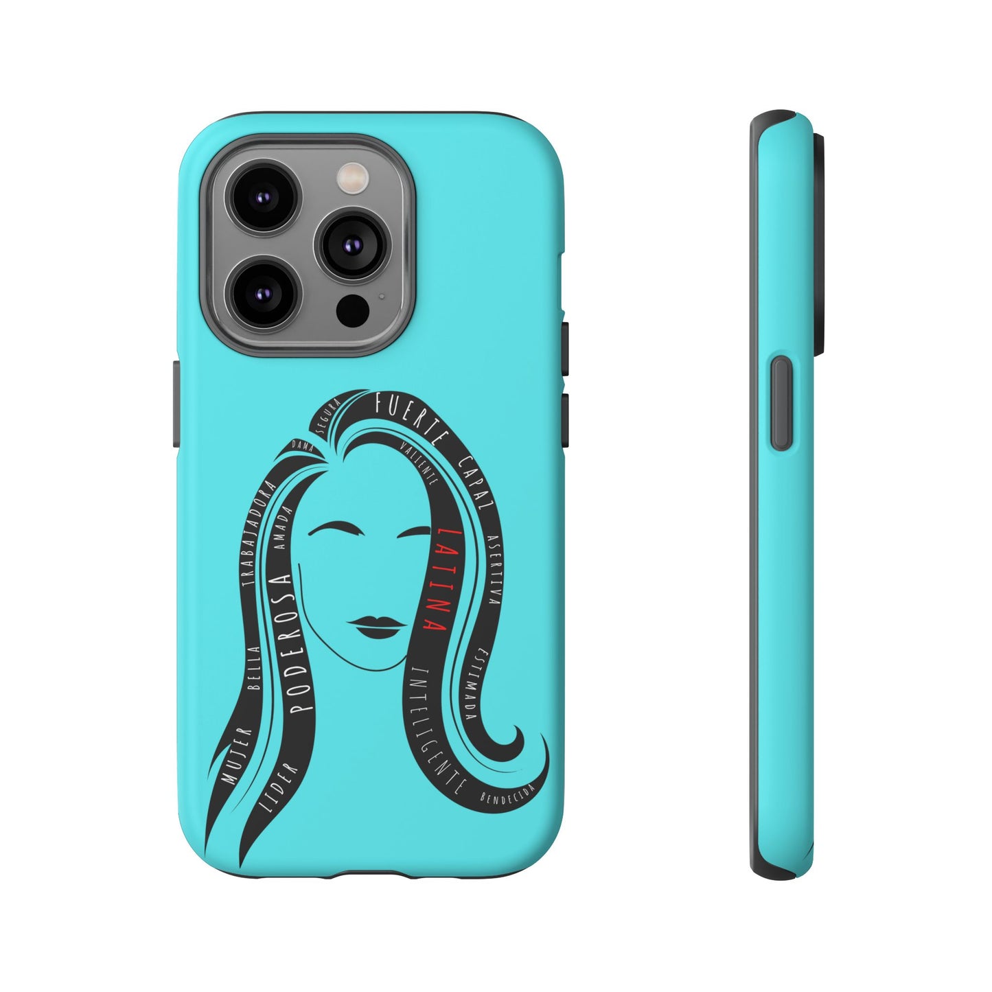 Blue Fuerza Latina Tough Phone Case | Latina Empowerment Protective Cover
