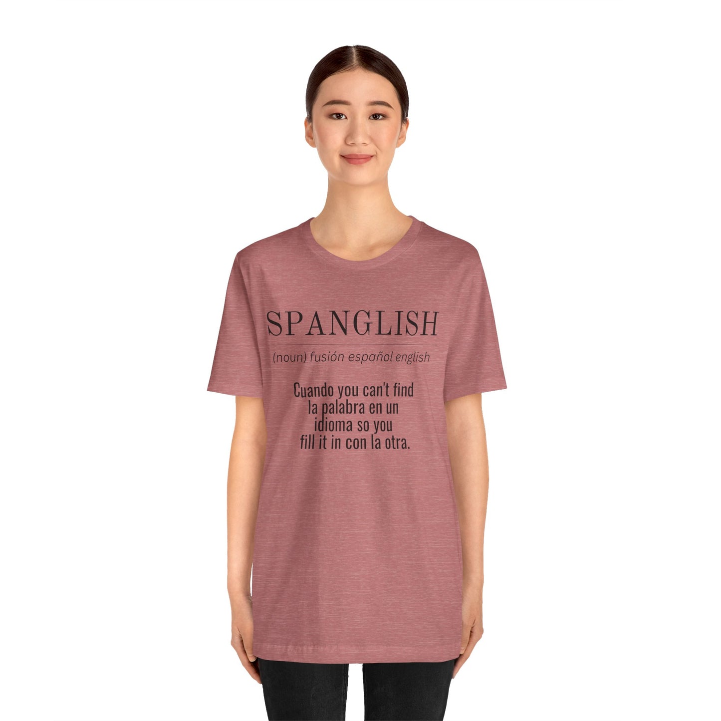 Spanglish Definition Shirt | Bilingual Pride Graphic Tee