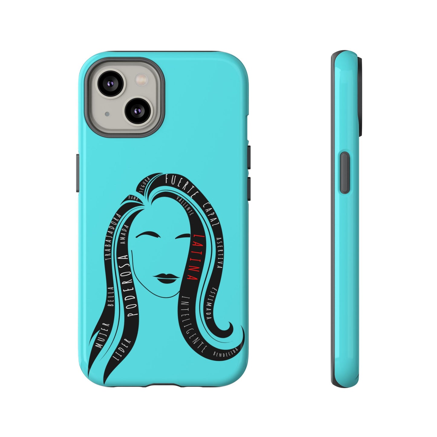 Blue Fuerza Latina Tough Phone Case | Latina Empowerment Protective Cover