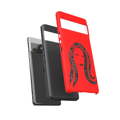 Red Fuerza Latina Tough Phone Case | Latina Empowerment Protective Cover