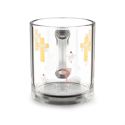 Christian-Themed Glass Mug, 10oz | Inspirational Drinkware for Faith Lovers, Gift for Birthdays, Holidays, and Celebrations