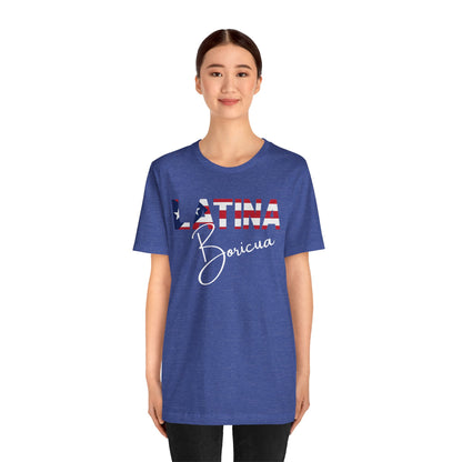 Latina Boricua Shirt | Puerto Rico Latina Pride Graphic Tee for Women