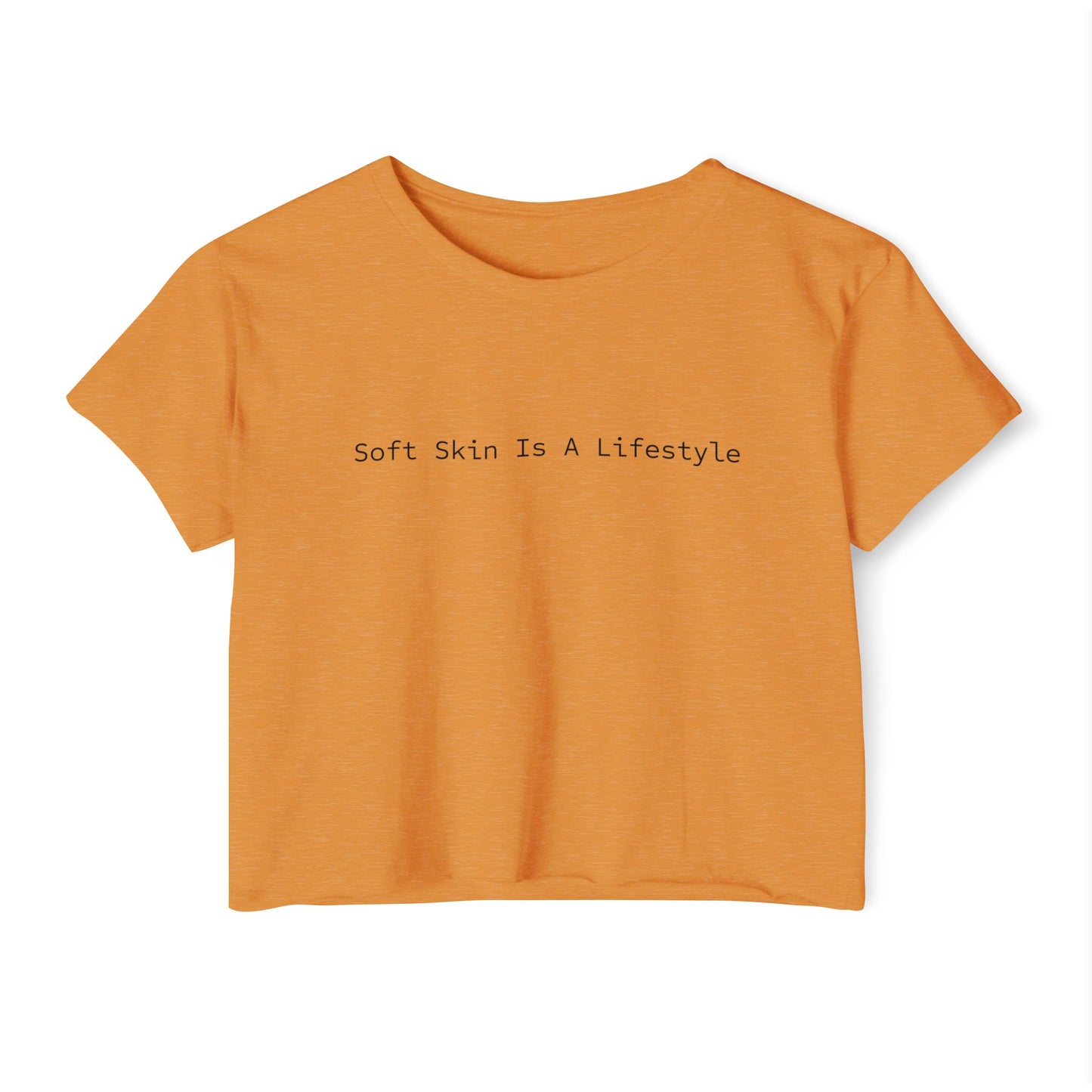 Soft Skin Is A Lifestyle™ Cropped Tee | Skincare & Esthetician Summer Top