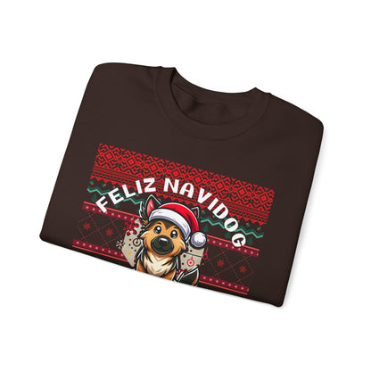 Copy of Feliz Navidog Ugly Christmas Sweater- German Shepherd