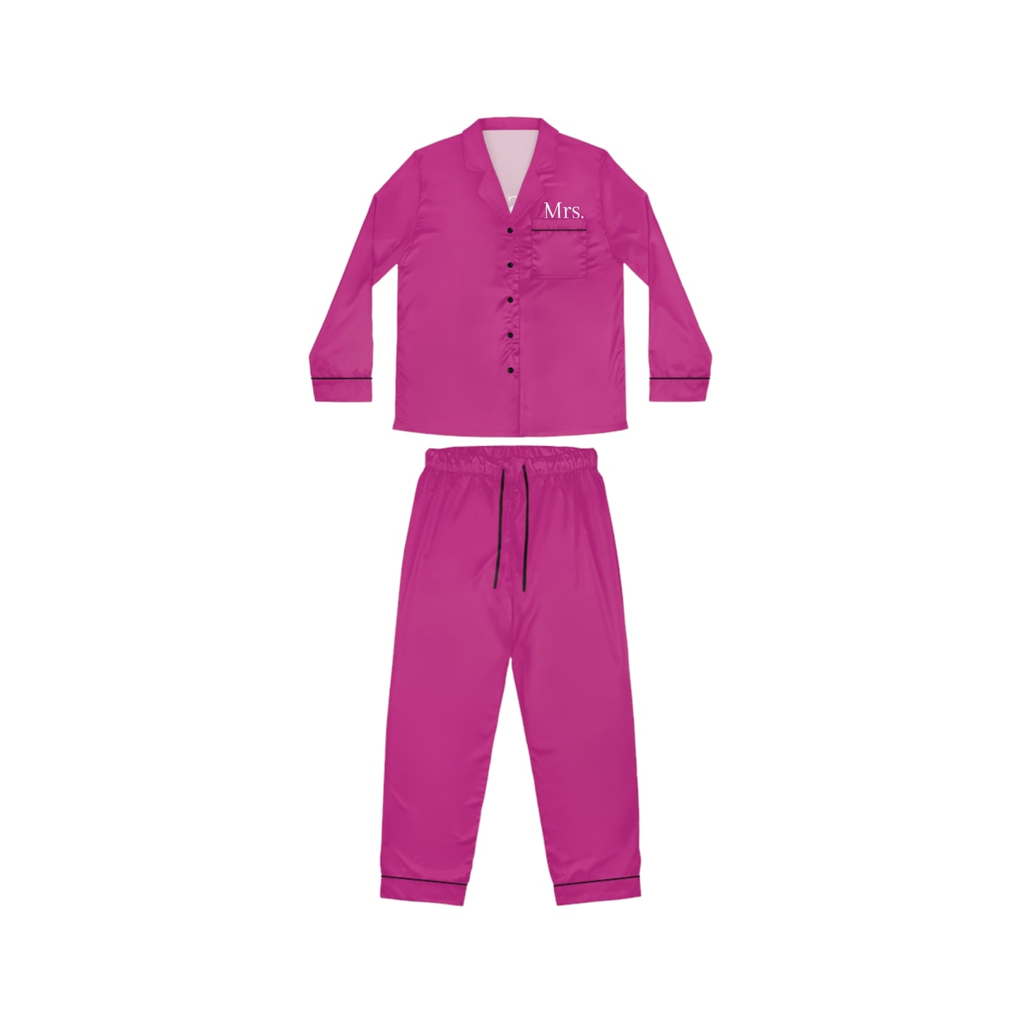 "Mrs." Satin Pink Pajamas