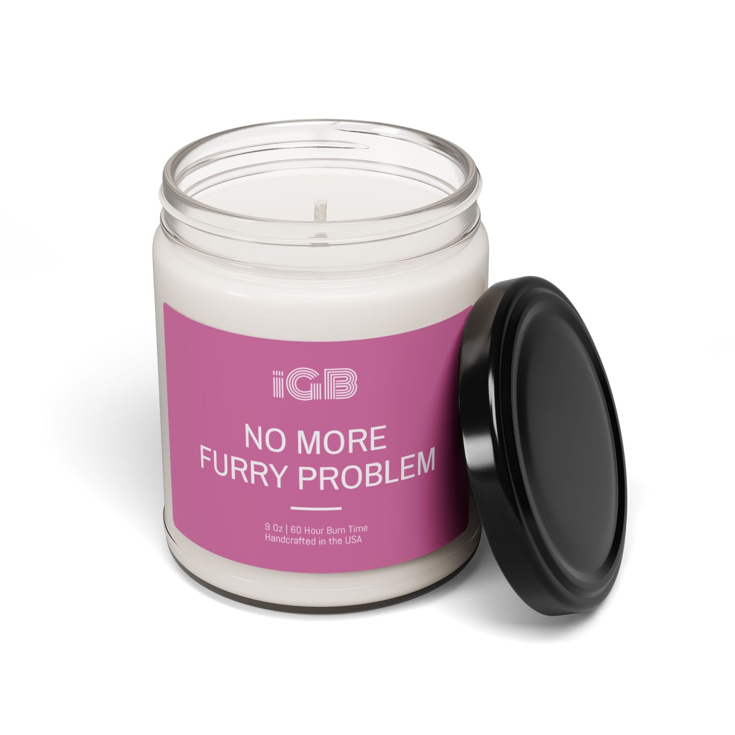 No More Furry Problem Candle, 9oz