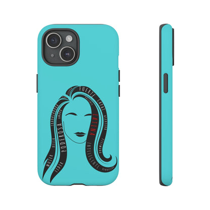 Blue Fuerza Latina Tough Phone Case | Latina Empowerment Protective Cover