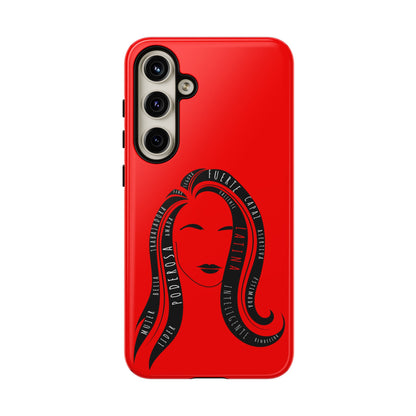 Red Fuerza Latina Tough Phone Case | Latina Empowerment Protective Cover
