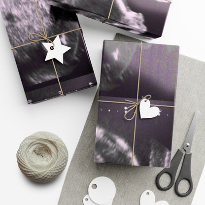 It's a Girl! Baby Announcement Gift Wrap, Unique Baby Shower Wrap, Personalized Sonogram Paper, Fun Pregnancy Reveal, New Parent Gift Wrap