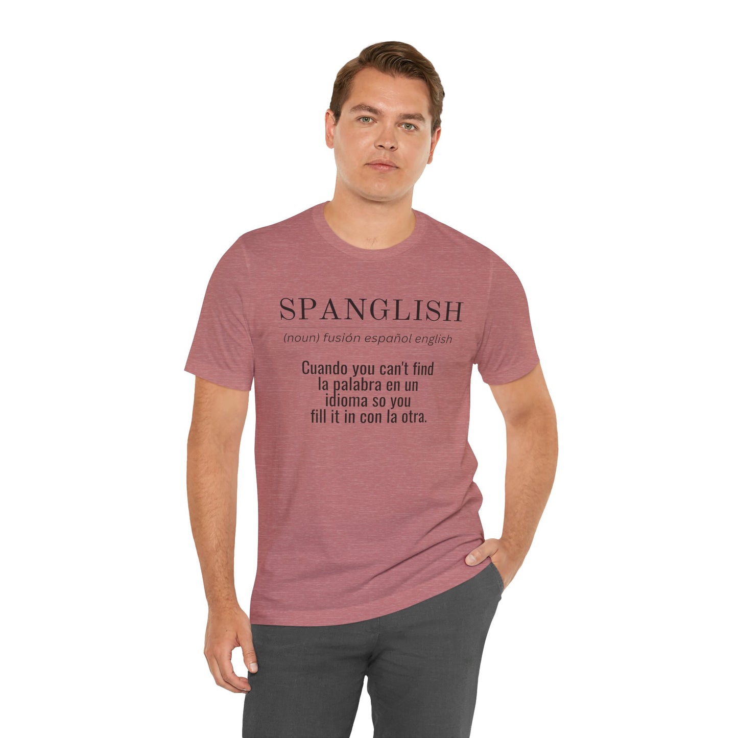 Spanglish Definition Shirt | Bilingual Pride Graphic Tee