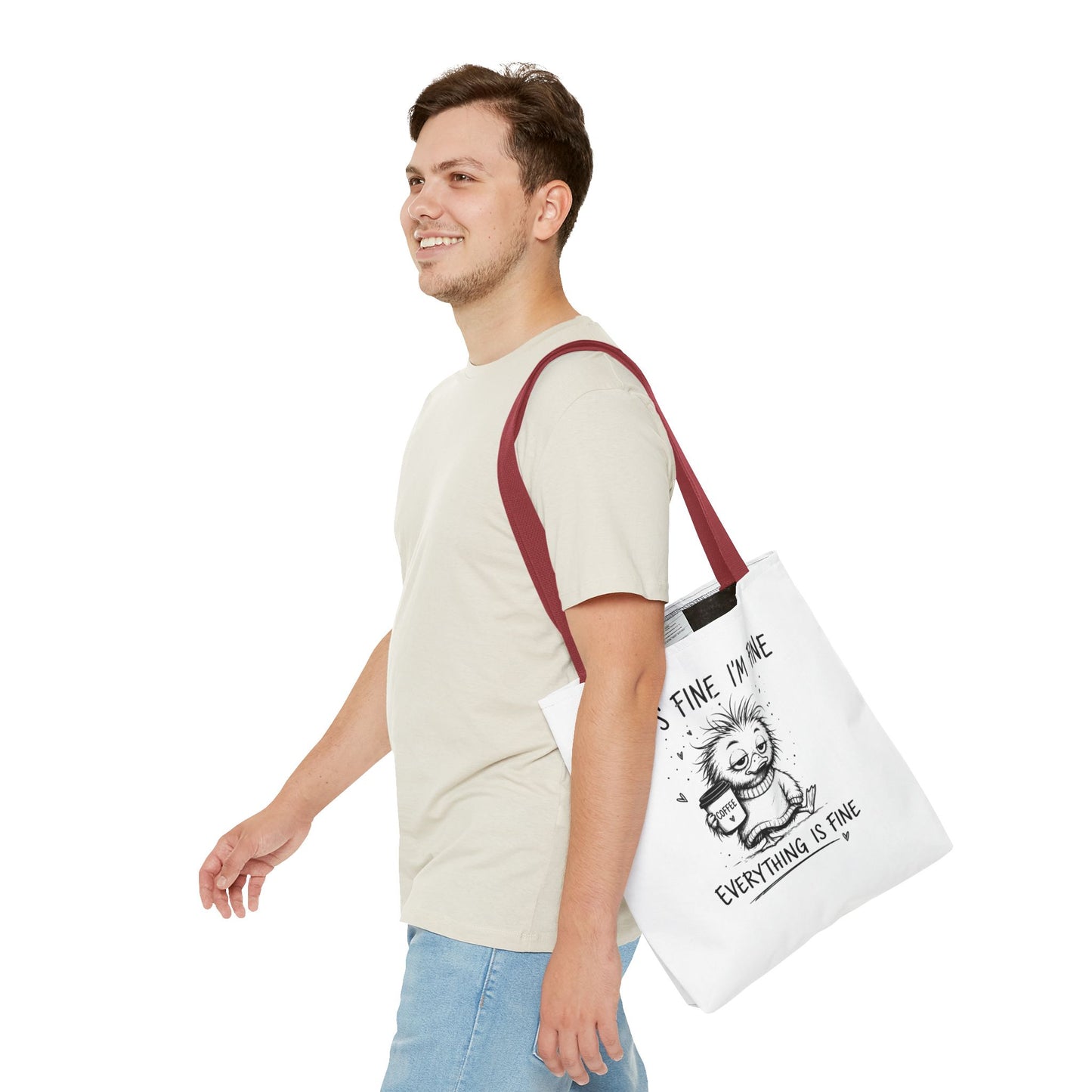 Everything is Fine Tote Bag | Canvas Carryall
