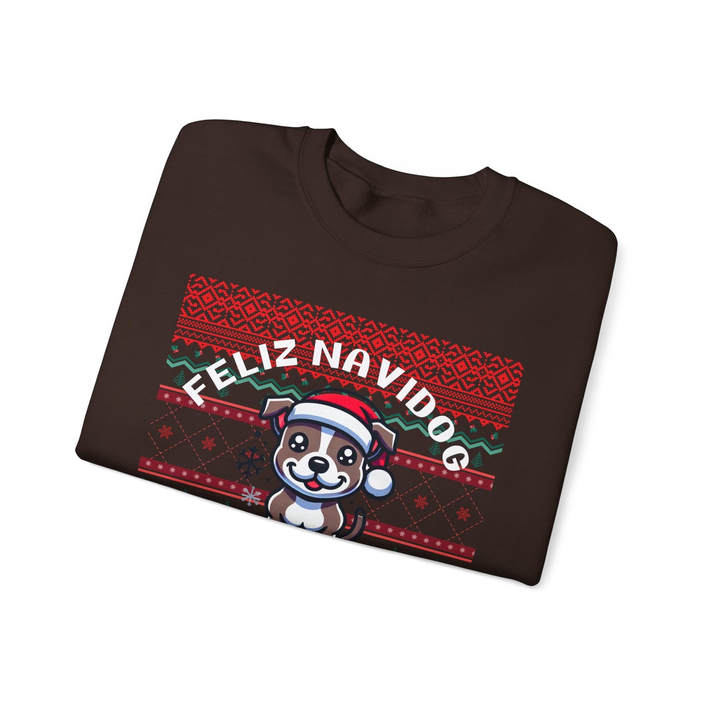 Feliz Navidog Ugly Christmas Sweater- Pitbull