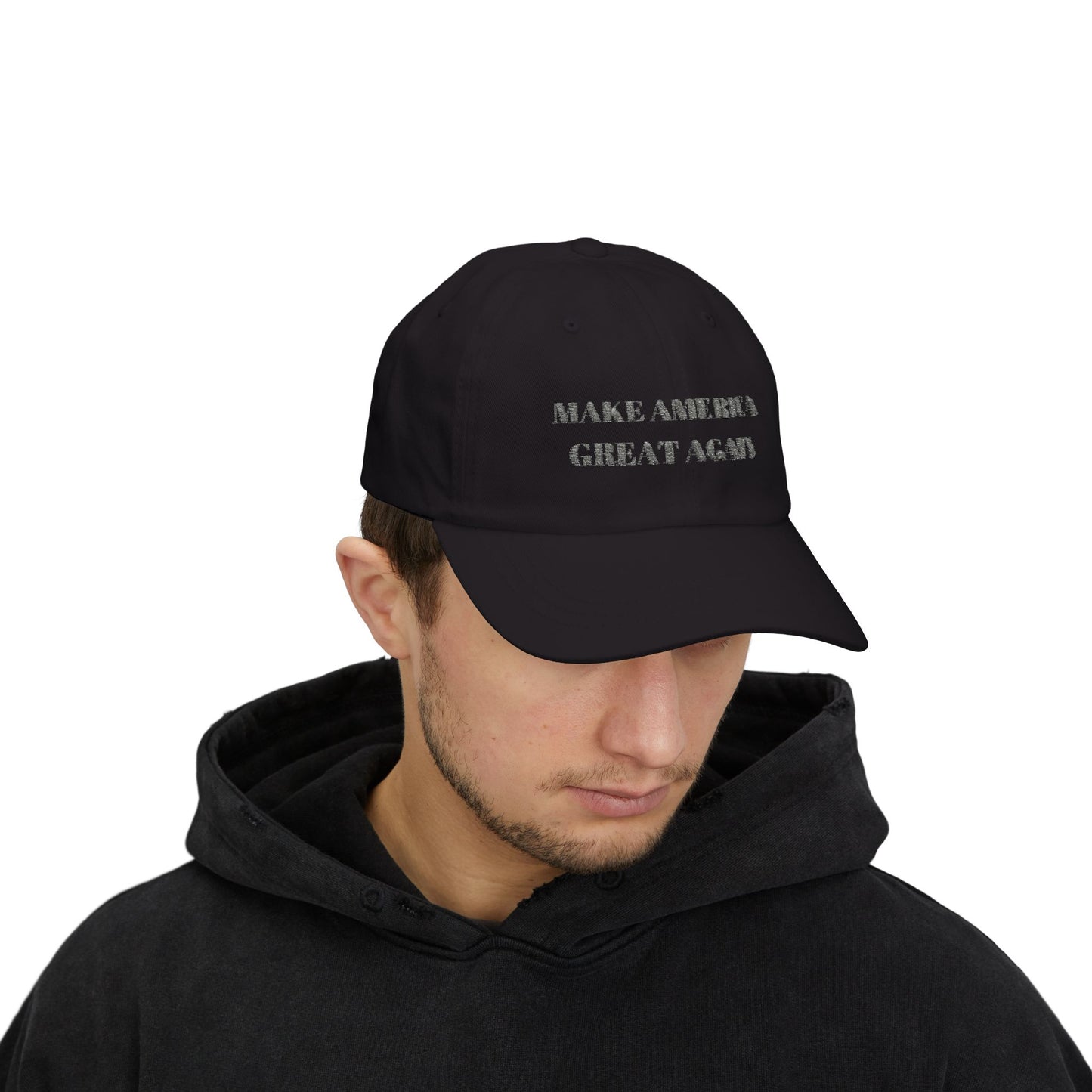 Embroidered Dark MAGA Hat