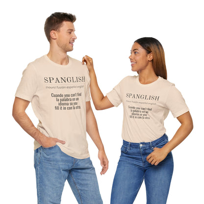 Spanglish Definition Shirt | Bilingual Pride Graphic Tee