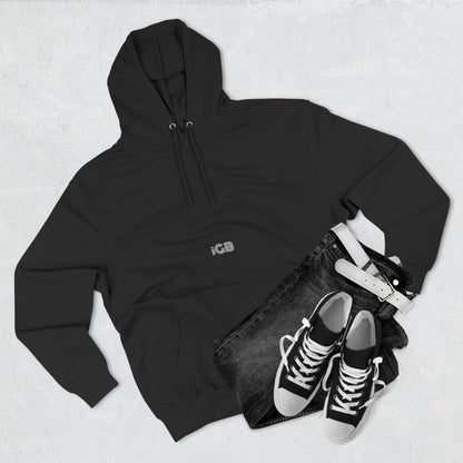 iGB Fits Cozy Three-Panel Fleece Hoodie, Casual Wear, Unisex Fashion, Gift for Her/Him, Fall/Winter Apparel, Comfortable Layering