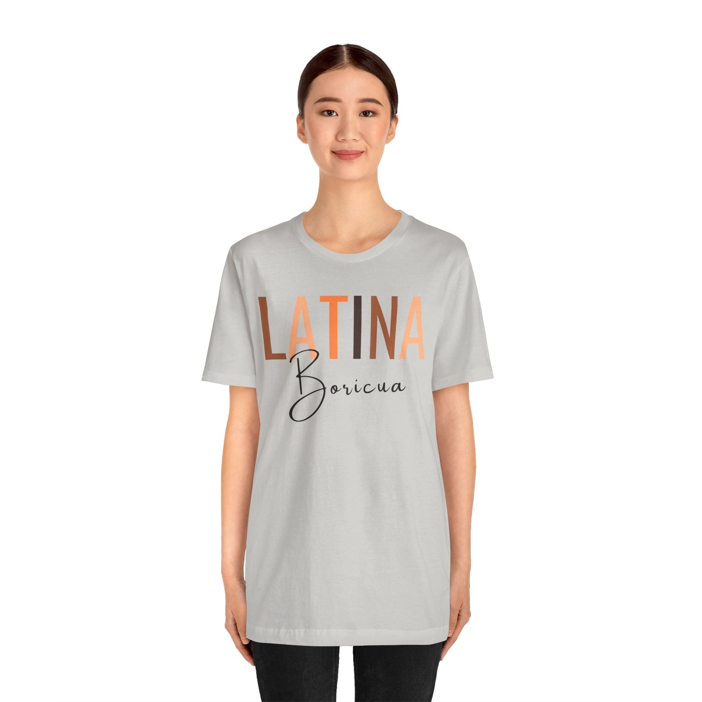 Latina Boricua, Shirt with Black Font