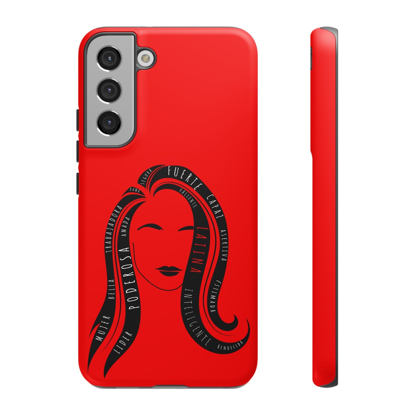 Red Fuerza Latina Tough Phone Case | Latina Empowerment Protective Cover