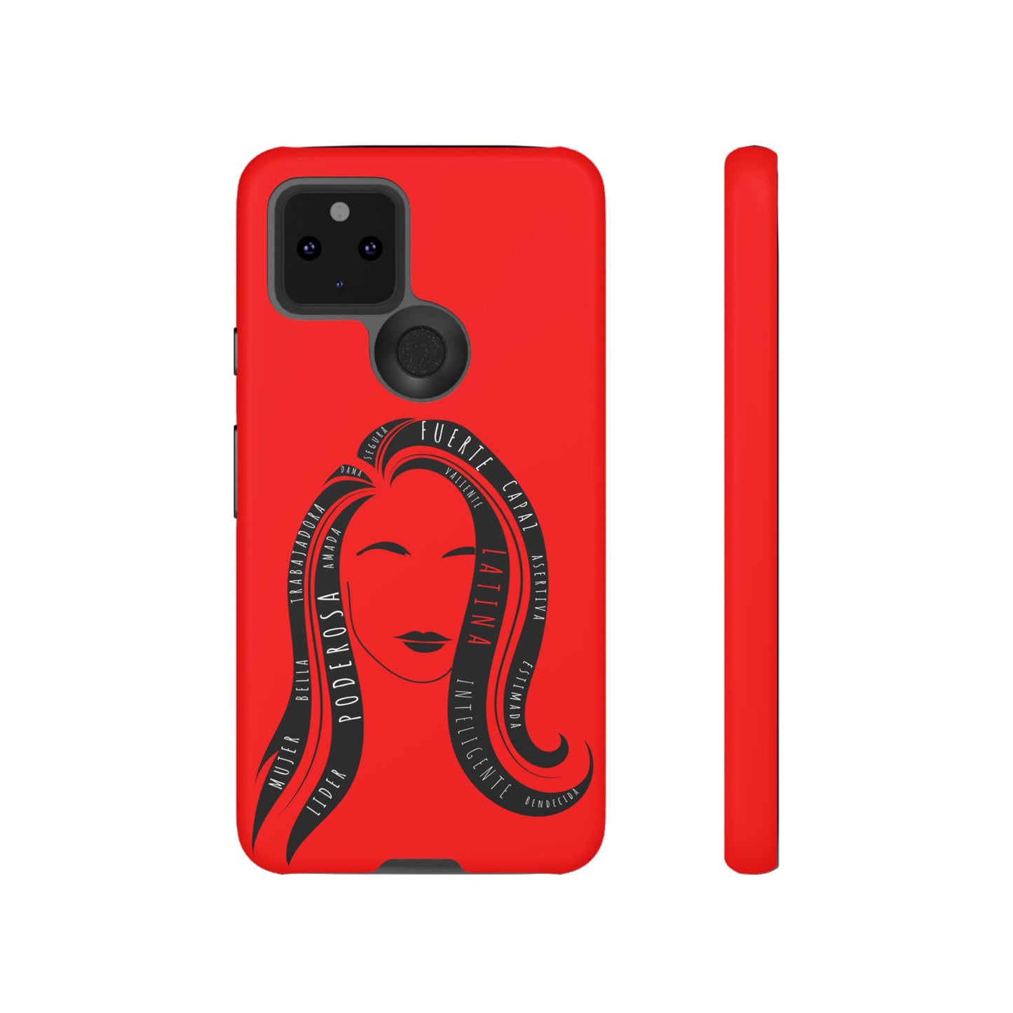Red Fuerza Latina Tough Phone Case | Latina Empowerment Protective Cover
