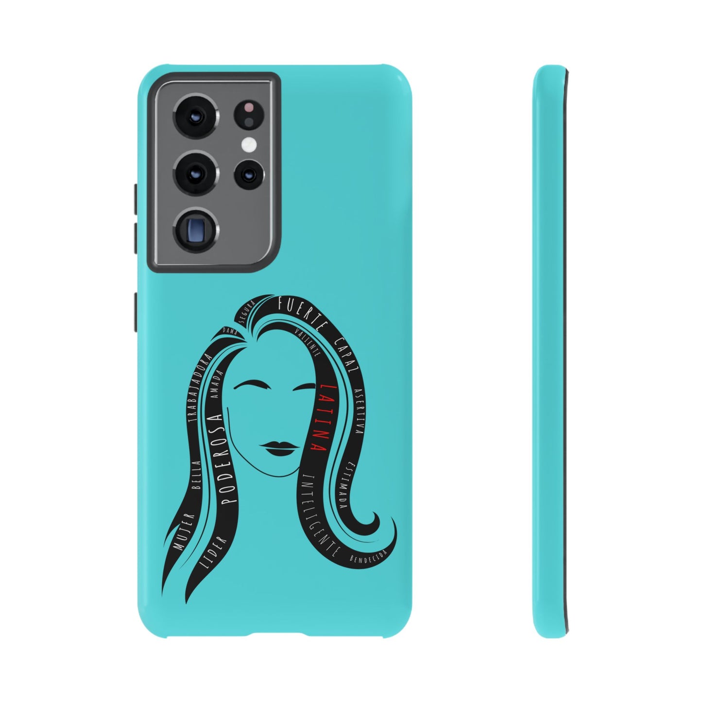 Blue Fuerza Latina Tough Phone Case | Latina Empowerment Protective Cover