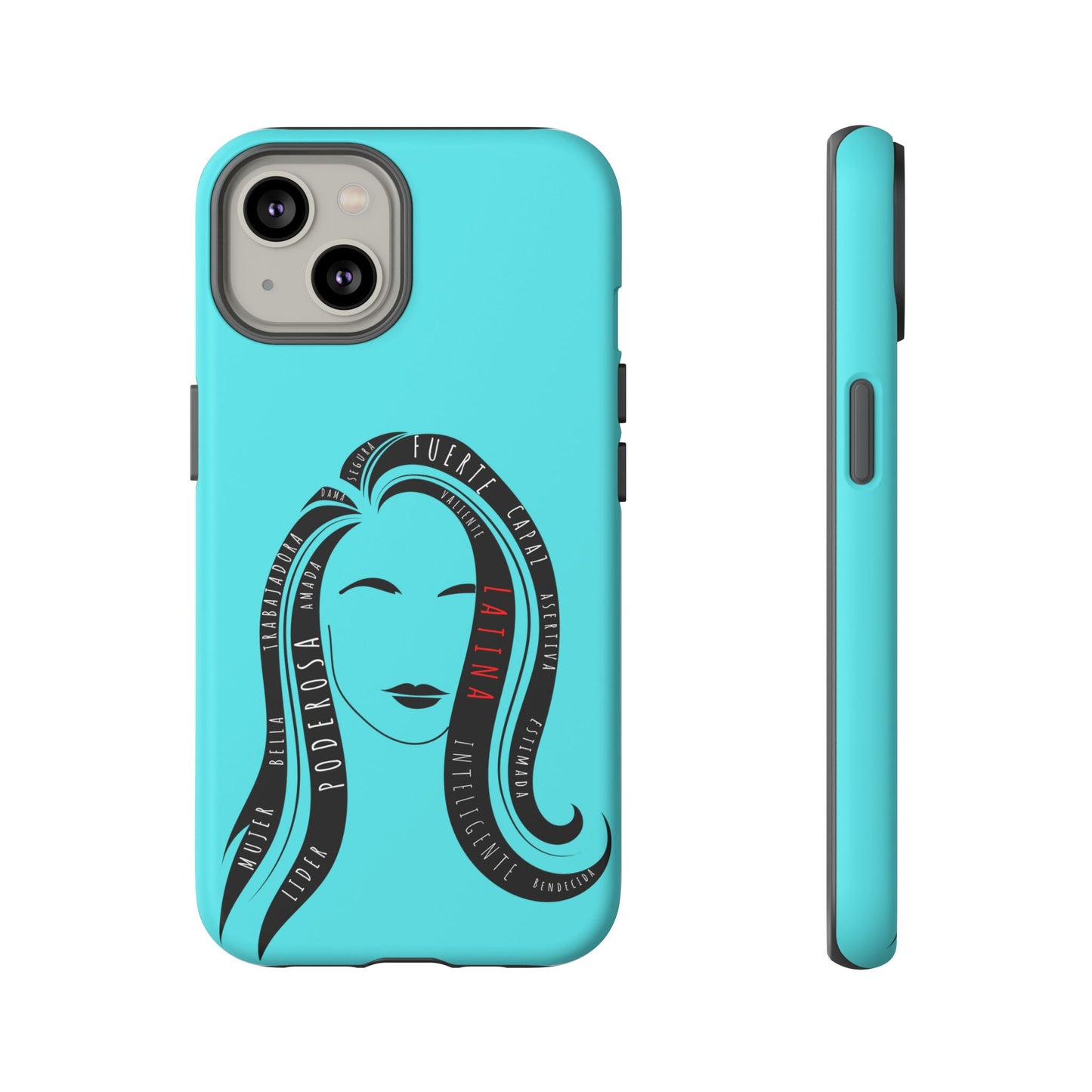 Blue Fuerza Latina Tough Phone Case | Latina Empowerment Protective Cover