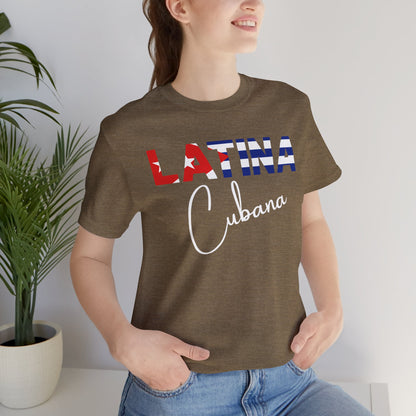 Latina Cubana Shirt | Cuba Latina Pride Graphic Tee for Women